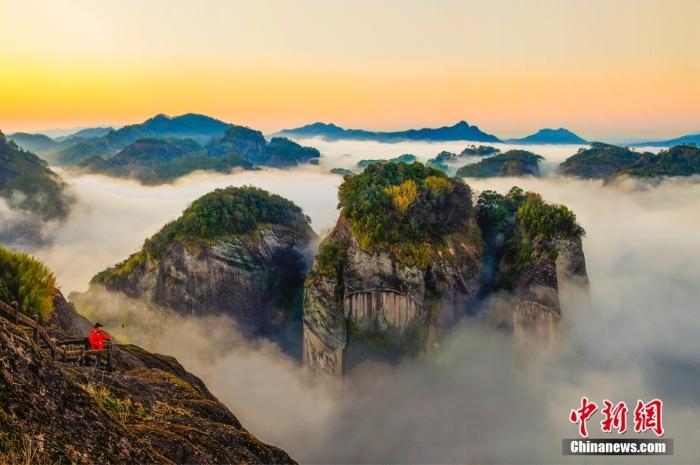 武夷山天游云海。黃海 攝