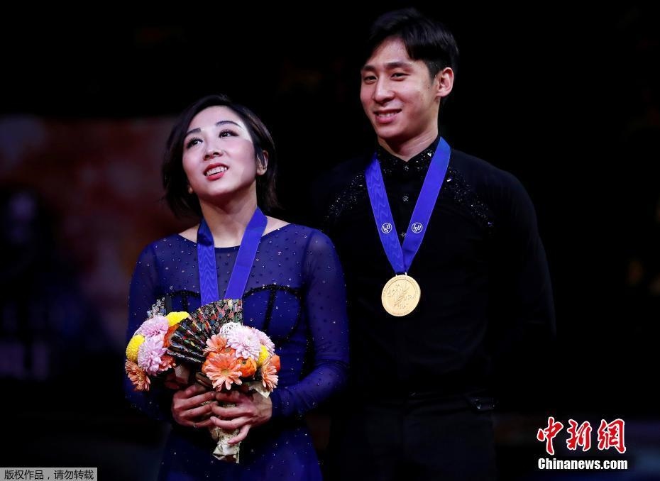 資料圖：隋文靜/韓聰奪冠。