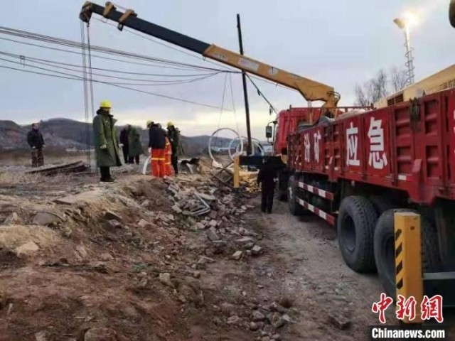 救援現(xiàn)場。 現(xiàn)場工作人員 供圖