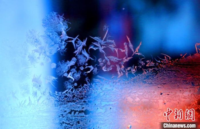 點(diǎn)點(diǎn)冰花像一個(gè)個(gè)小精靈?！O書程 攝