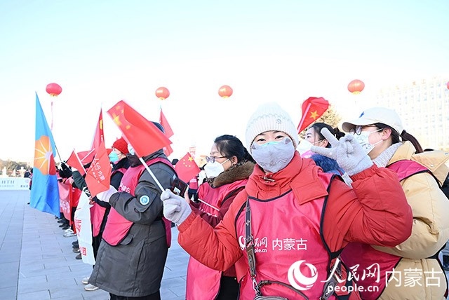 2022年呼和浩特市第七屆徒步迎新活動(dòng)現(xiàn)場(chǎng)。人民網(wǎng) 劉藝琳攝