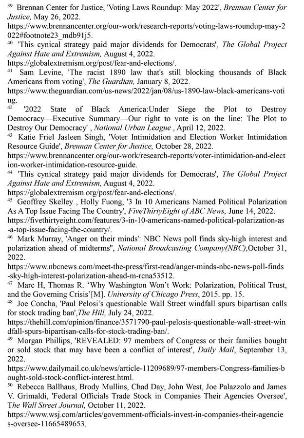 （圖表）［2022年美國侵犯人權報告］《2022年美國侵犯人權報告》注釋（4）