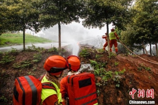 演練現(xiàn)場。瀘州消防供圖