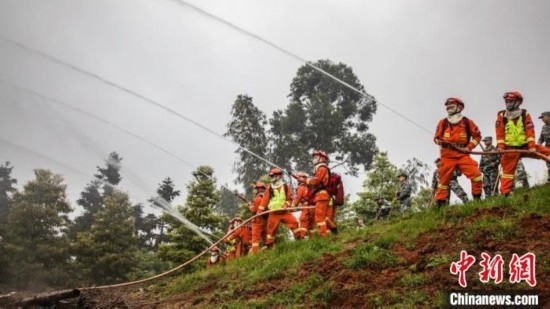 演練現(xiàn)場。瀘州消防供圖