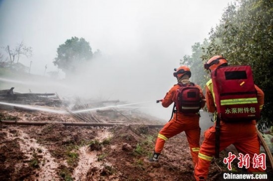 演練現(xiàn)場。瀘州消防供圖