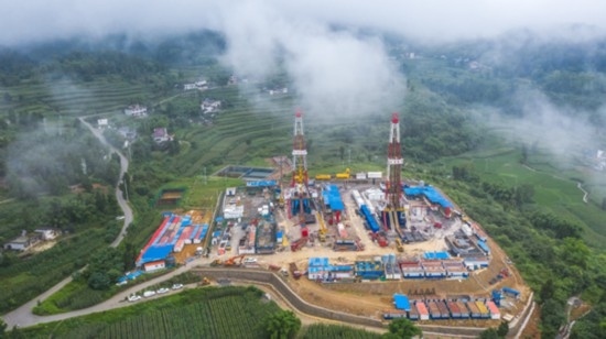 江漢油田涪陵頁(yè)巖氣田。涪陵頁(yè)巖氣公司供圖