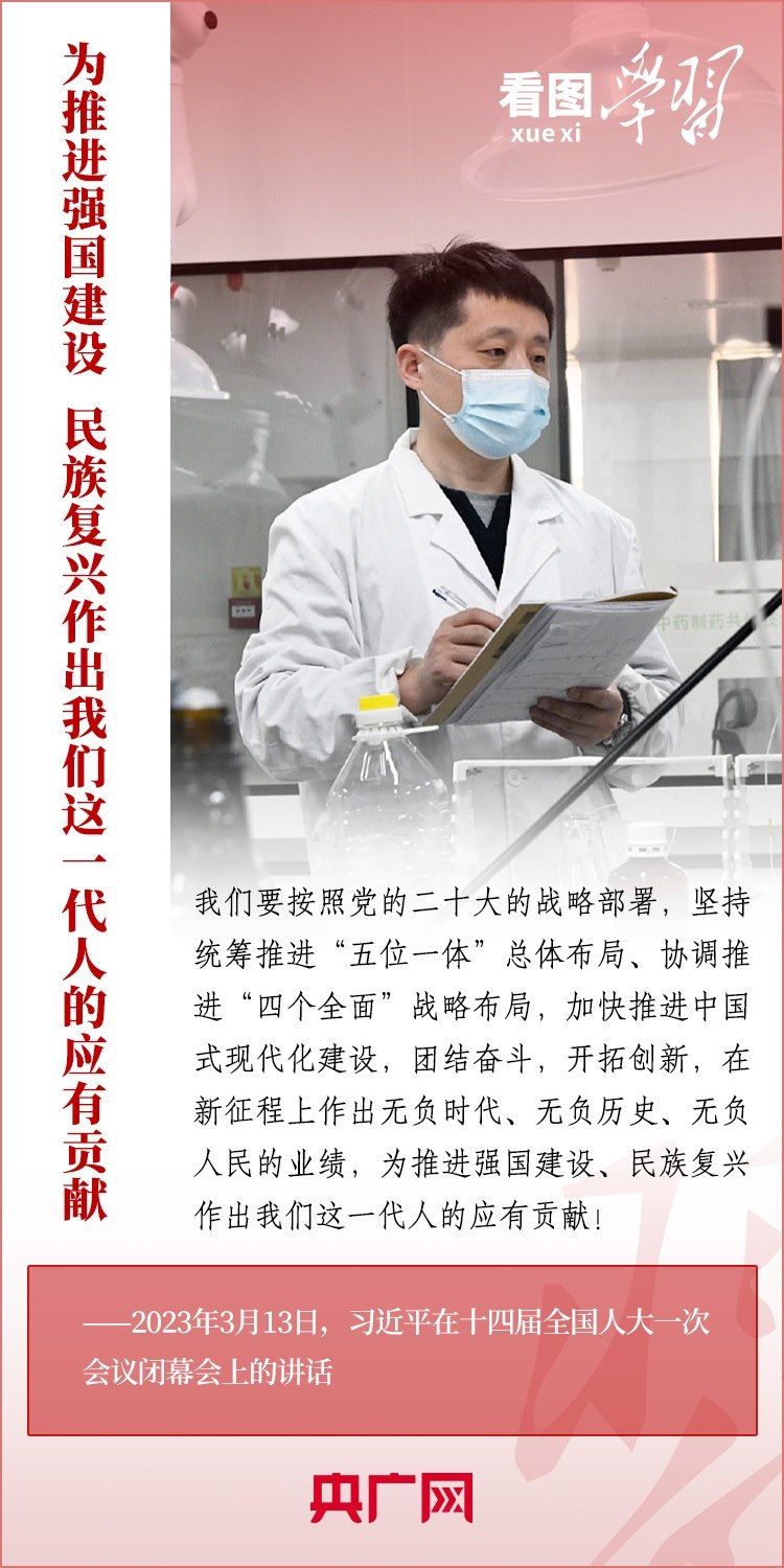 看圖學(xué)習(xí)丨為推進(jìn)強國建設(shè)、民族復(fù)興作出我們這一代人的應(yīng)有貢獻(xiàn)