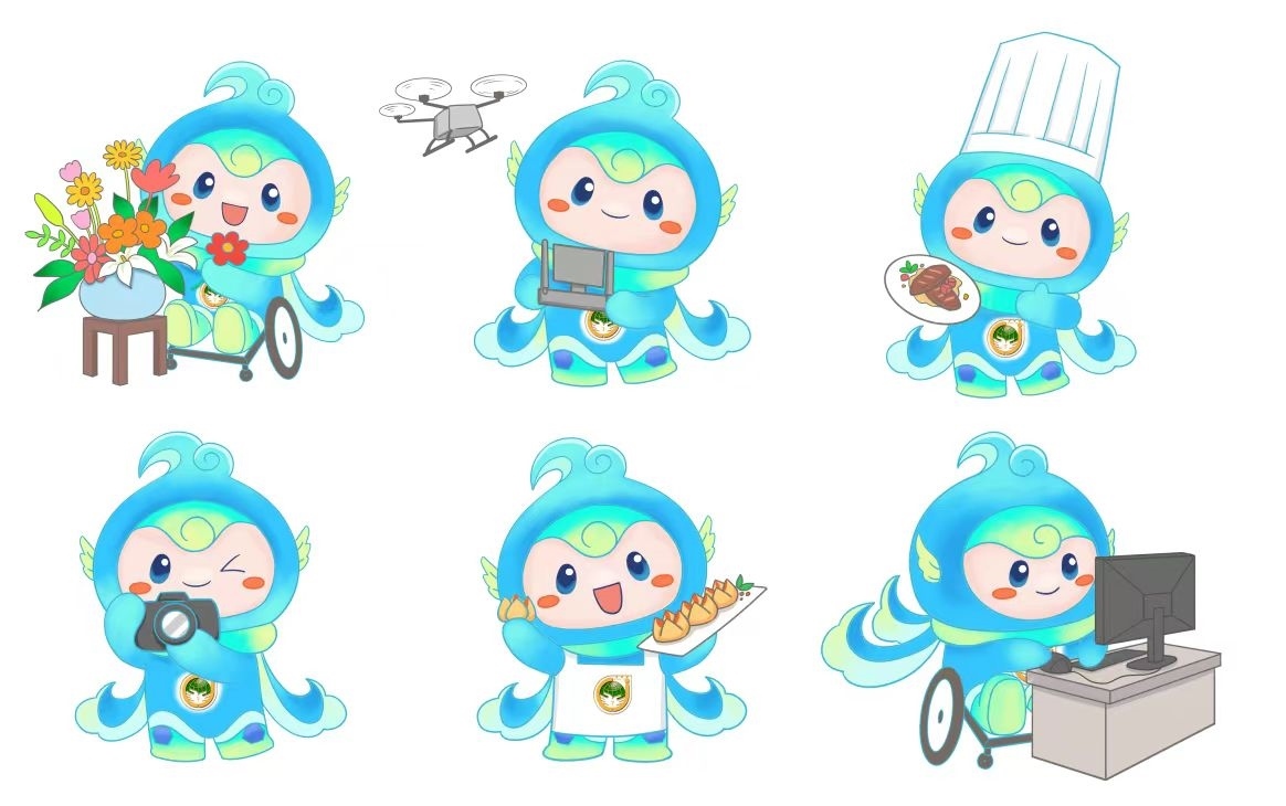 大賽吉祥物“泉能能”。濟(jì)南市籌委會供圖