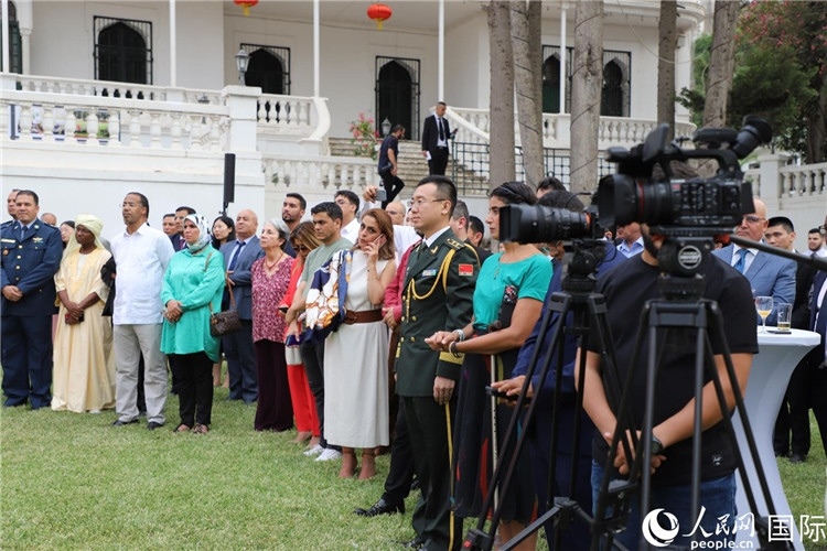 圖為招待會現(xiàn)場。人民網(wǎng)記者 王傳寶攝