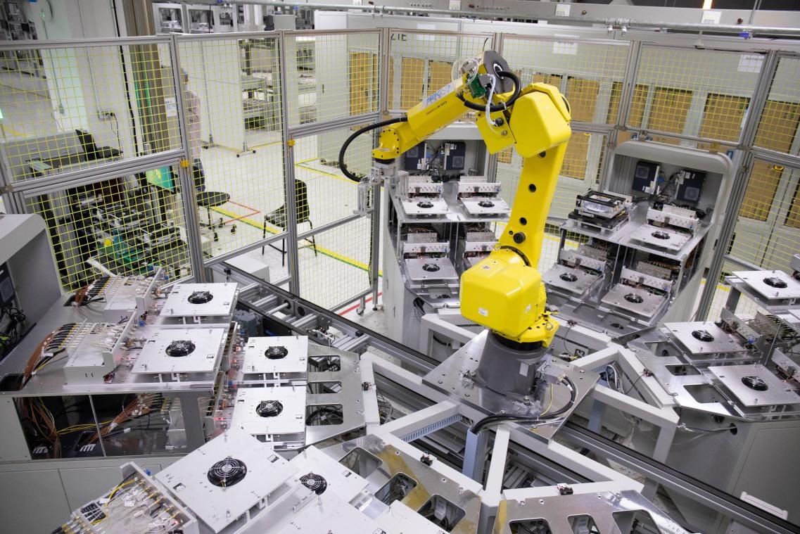 中興通訊“5G全連接智能工廠”。受訪者供圖