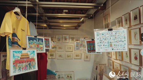 柳芭的部分插畫(huà)作品。人民網(wǎng) 張若涵攝