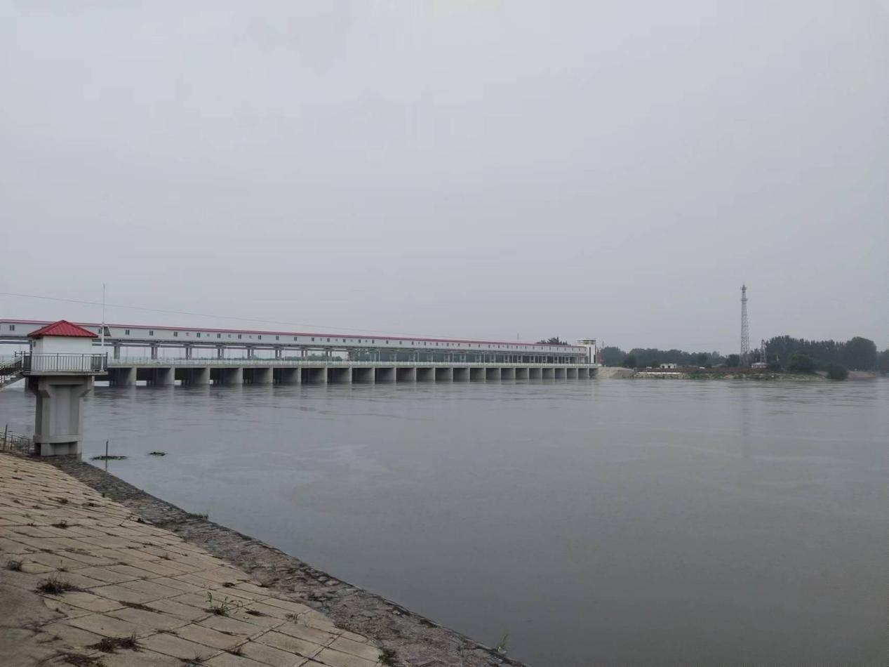 獨(dú)流減河進(jìn)洪閘。受訪(fǎng)者供圖