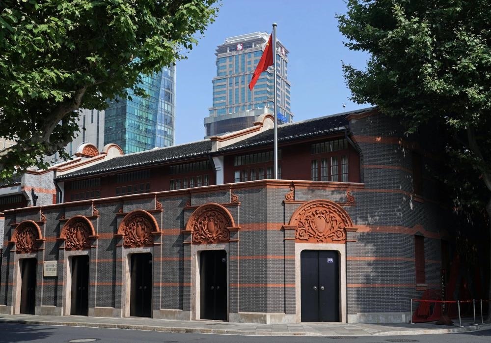 2023年6月9日拍攝的中共一大會址外景。新華社記者 劉穎 攝