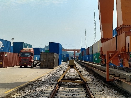 廣州東部公鐵聯(lián)運(yùn)樞紐（增城西站）。人民網(wǎng) 王雅蝶攝