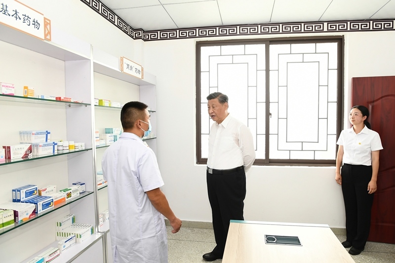 2022年6月8日，習近平總書記在四川眉山東坡區(qū)太和鎮(zhèn)永豐村考察。