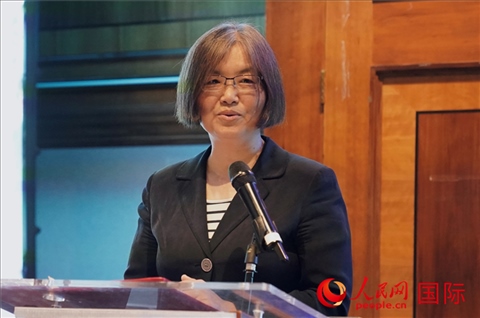 薛伶致辭。人民網(wǎng) 郭錦標攝