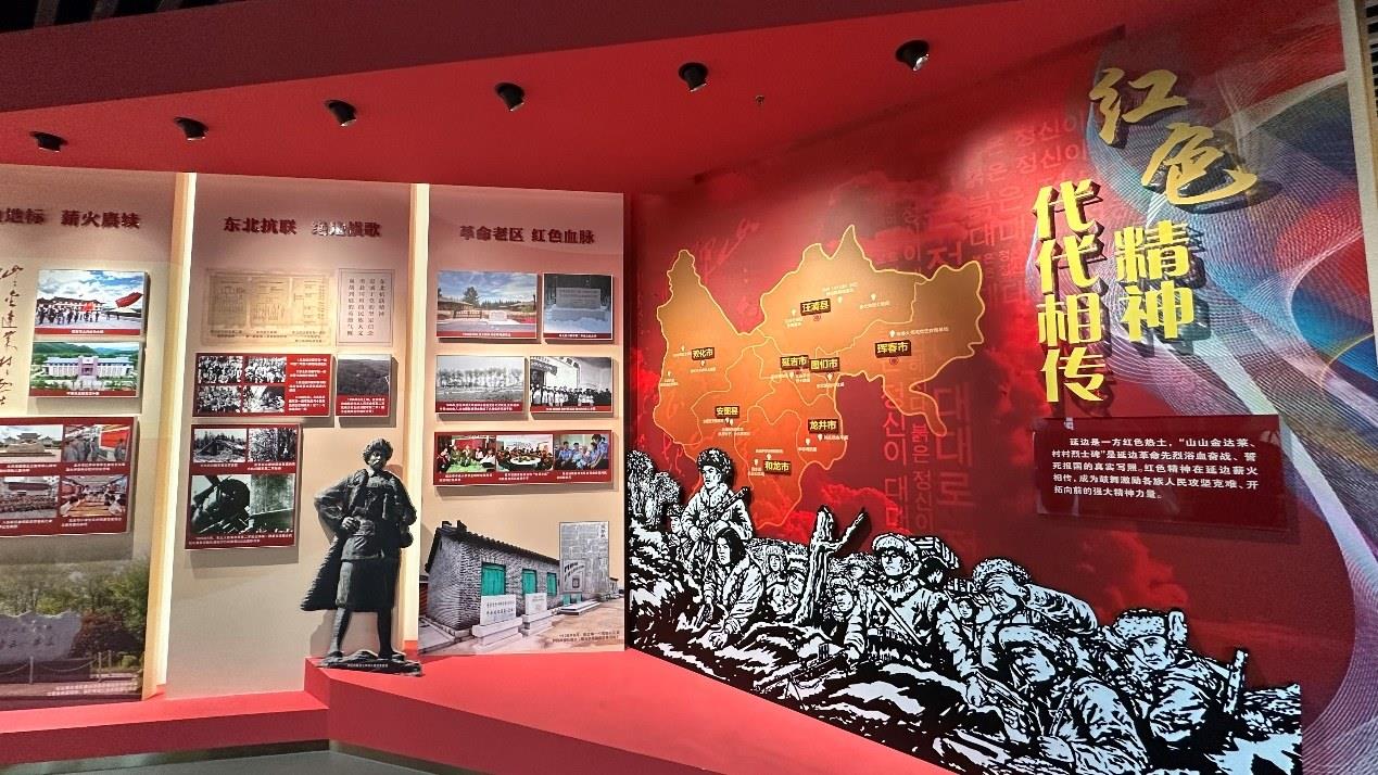 《千秋正氣-朝鮮族革命斗爭史陳列》展廳。人民網(wǎng)記者 金洪花攝