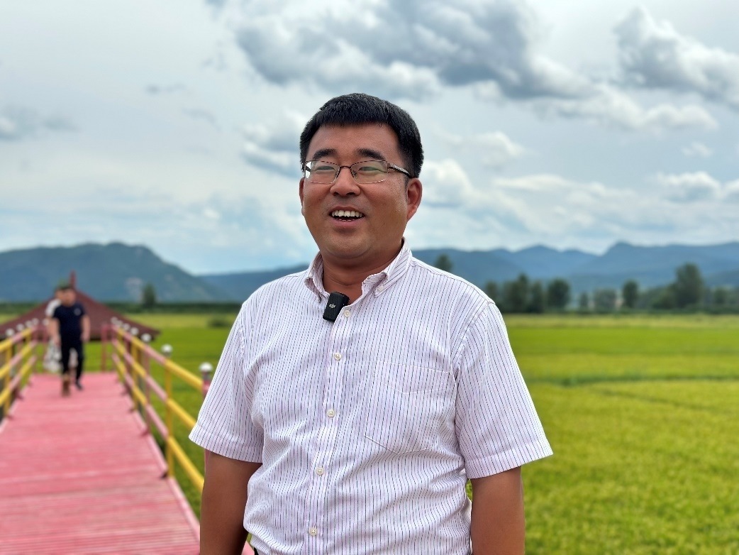 和龍市東城鎮(zhèn)光東村村書記金憲。人民網(wǎng)記者 金洪花 攝
