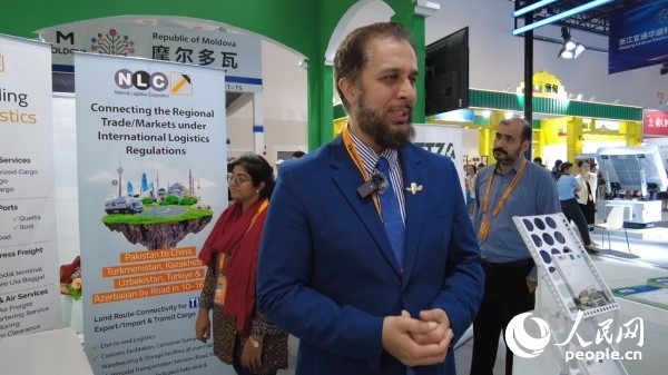 9月2日，巴基斯坦駐華使館商務參贊古拉姆·卡迪爾接受人民網(wǎng)記者采訪。人民網(wǎng)記者 趙雯博攝