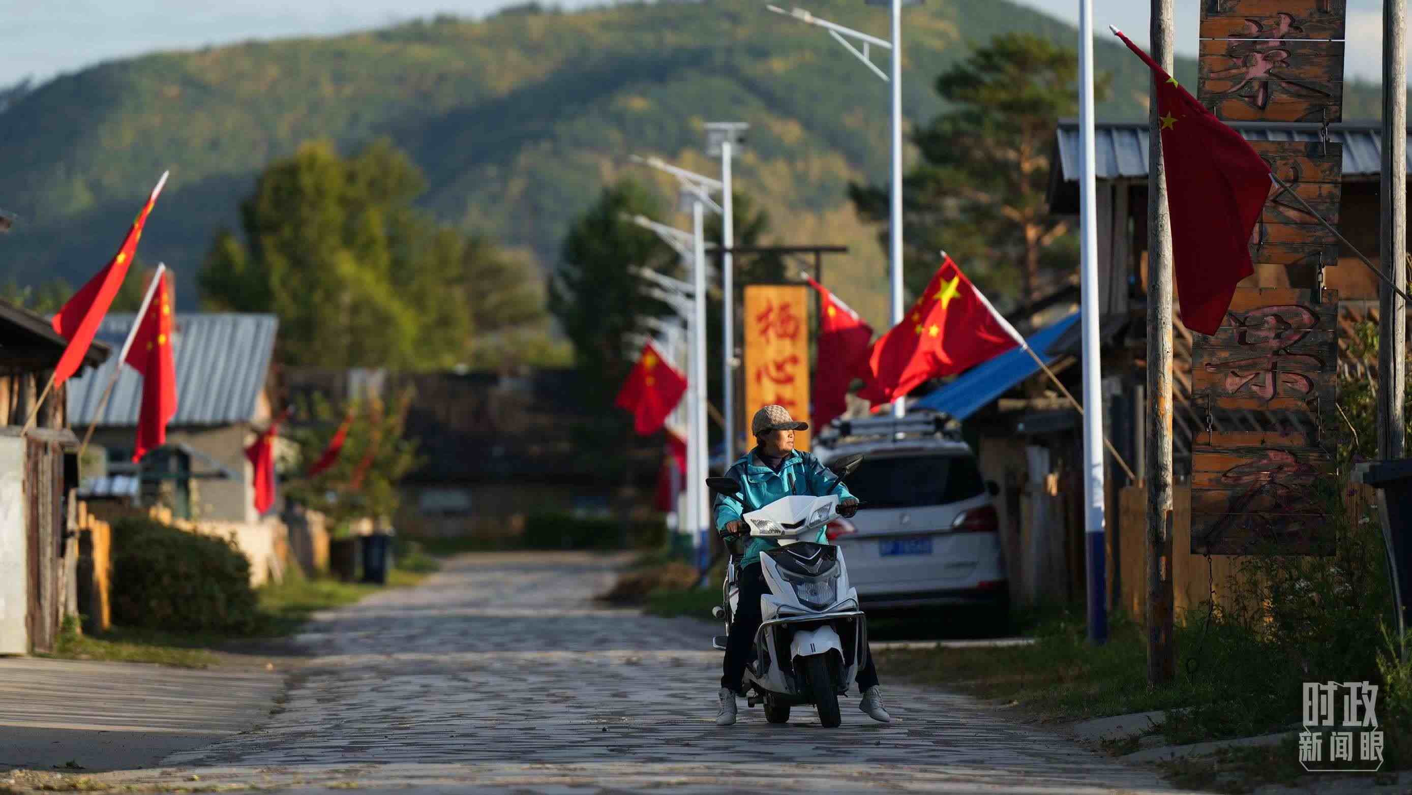 △北極村里民宿眾多。（總臺國廣記者李晉拍攝）