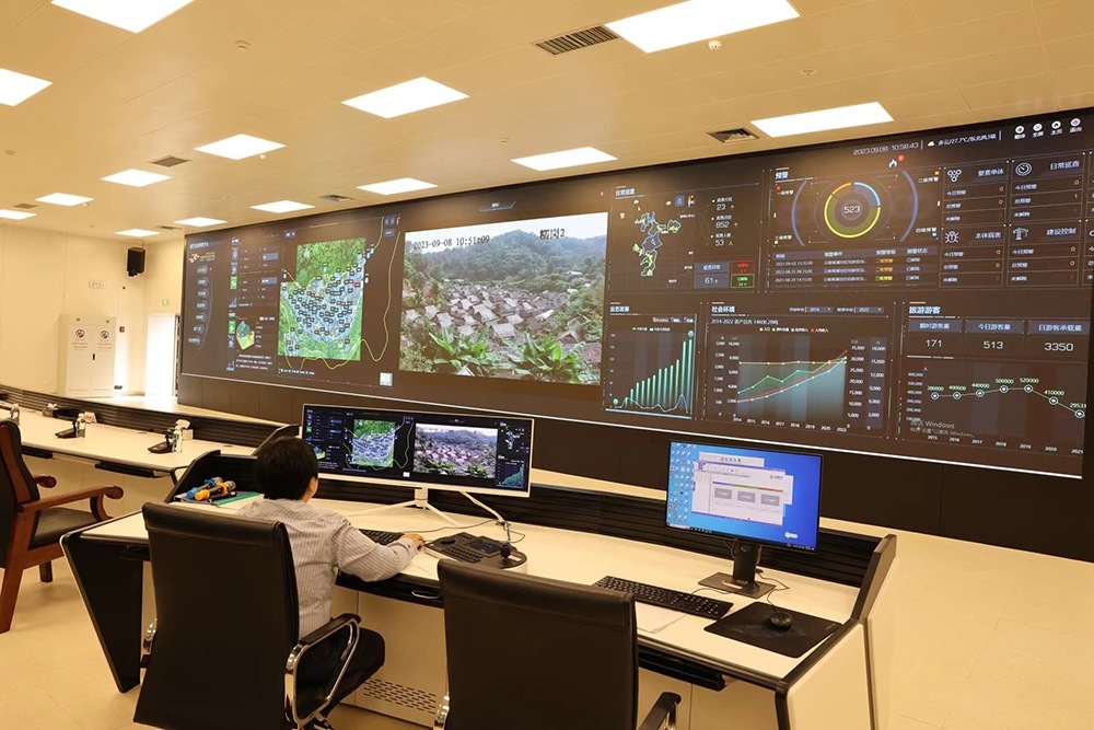 景邁山遺產(chǎn)監(jiān)測(cè)中心。普洱景邁山古茶林保護(hù)管理局供圖