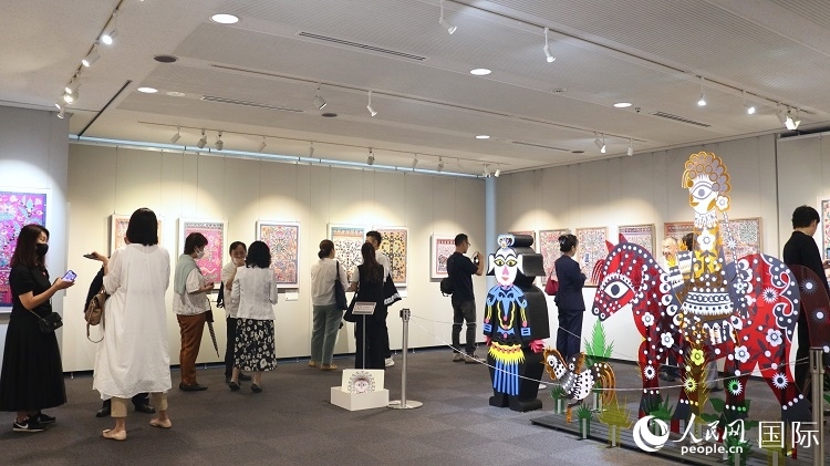 到場(chǎng)民眾觀看展覽。人民網(wǎng) 許可攝