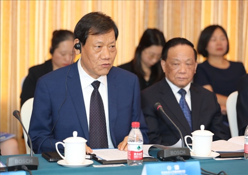 中國社會工作聯(lián)合會會長陳存根致辭。主辦方供圖