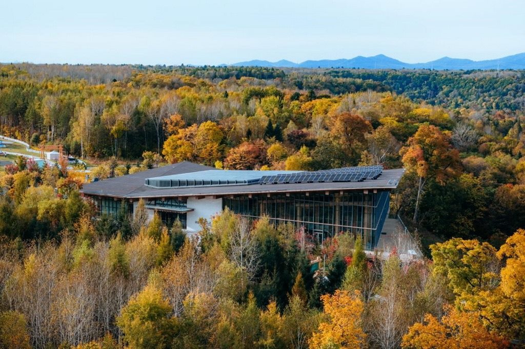 園區(qū)在多棟建筑上都安裝有分布式光伏發(fā)電設(shè)施。邱活攝