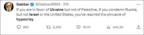 巴以爆發(fā)新沖突后，他再指西方“雙標”