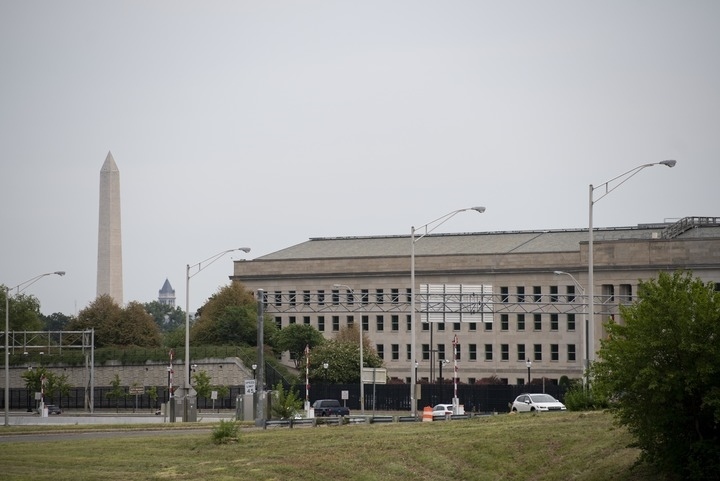 這是2021年8月3日在美國弗吉尼亞州阿靈頓拍攝的美國國防部所在地五角大樓。新華社記者劉杰攝