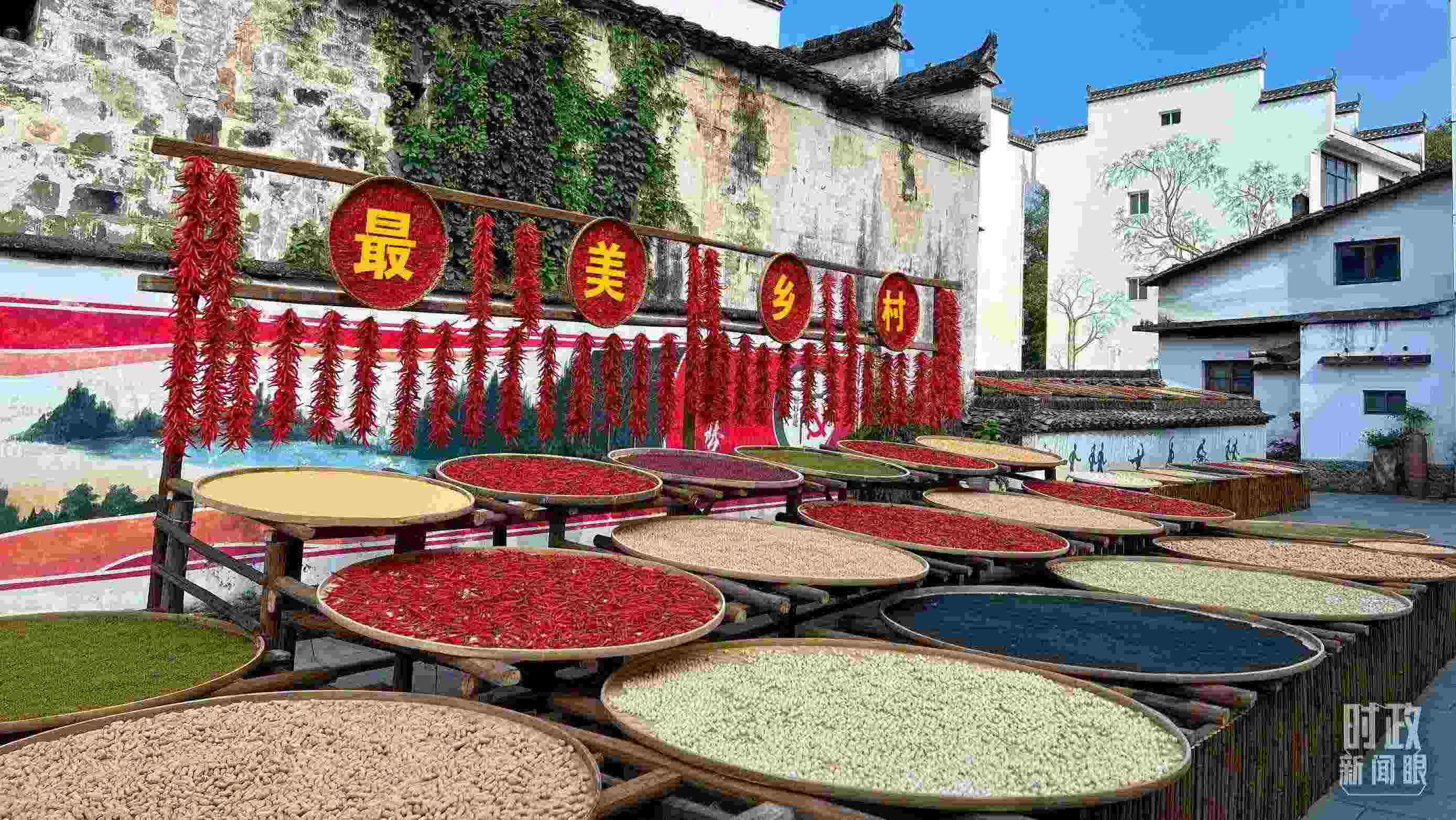 △婺源縣秋口鎮(zhèn)王村石門自然村。（總臺央視記者程鋮拍攝）