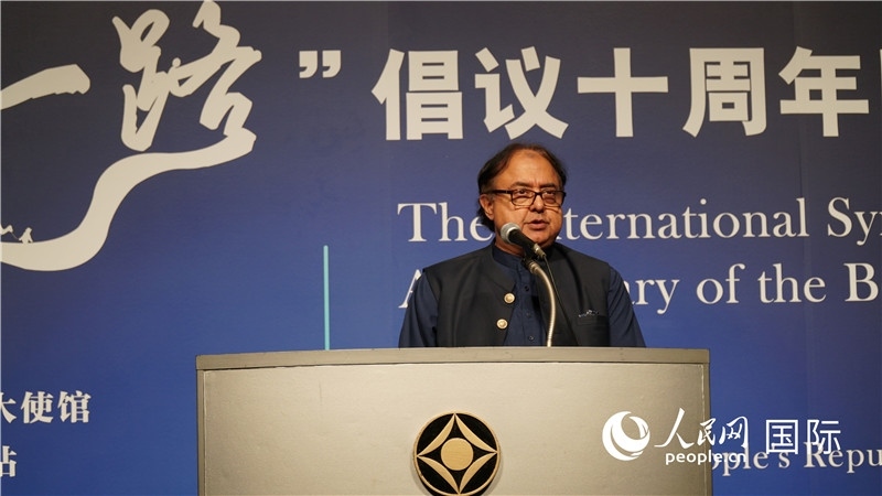 巴基斯坦駐日大使塔拉爾發(fā)言。人民網(wǎng) 蔣曉辰攝