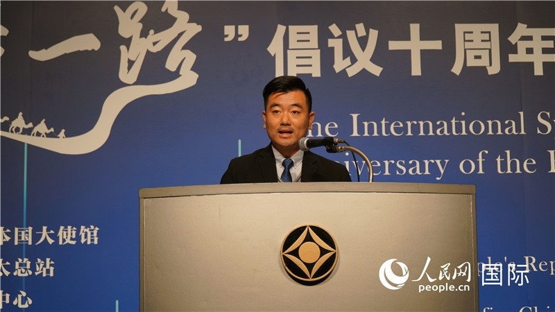 泰中“一帶一路”研究中心主任威倫發(fā)言。人民網(wǎng) 蔣曉辰攝