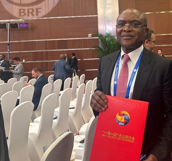 “一帶一路”企業(yè)家大會的外方代表。人民網(wǎng)記者 申佳平攝