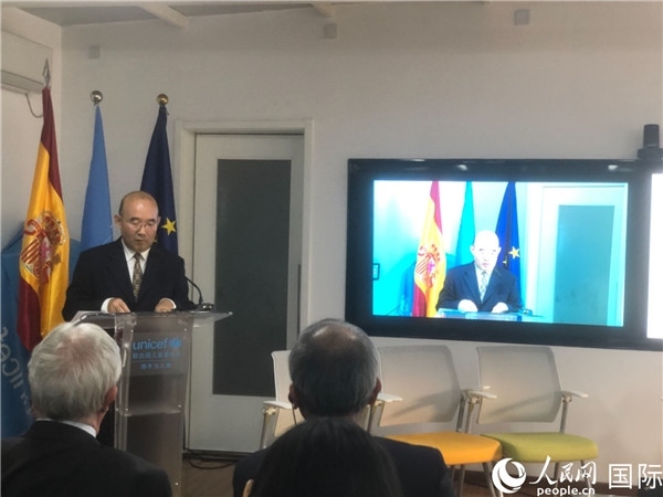 生態(tài)環(huán)境部應(yīng)對(duì)氣候變化司一級(jí)巡視員孫楨在研討會(huì)上致辭。 人民網(wǎng)記者 趙健攝