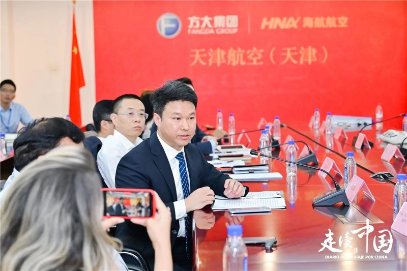 巴航工業(yè)大中華區(qū)商用飛機客戶支援經(jīng)理楊海波。主辦方供圖