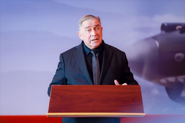 2023年10月30日，美中航空遺產(chǎn)基金會主席杰弗里·格林在中國人民抗日戰(zhàn)爭紀(jì)念館的活動中發(fā)表講話。中國人民對外友好協(xié)會供圖