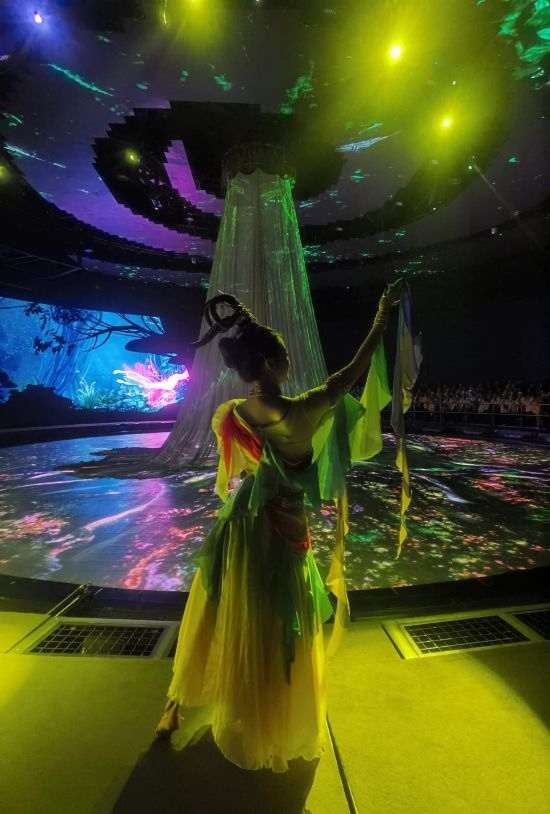 《天釀》演出場景。本報記者常雯宜攝