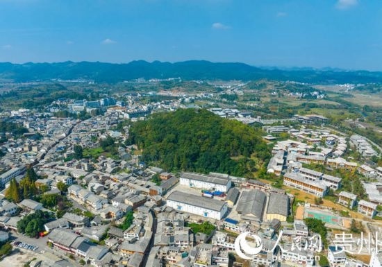 航拍舊州古鎮(zhèn)。人民網(wǎng) 陽茜攝