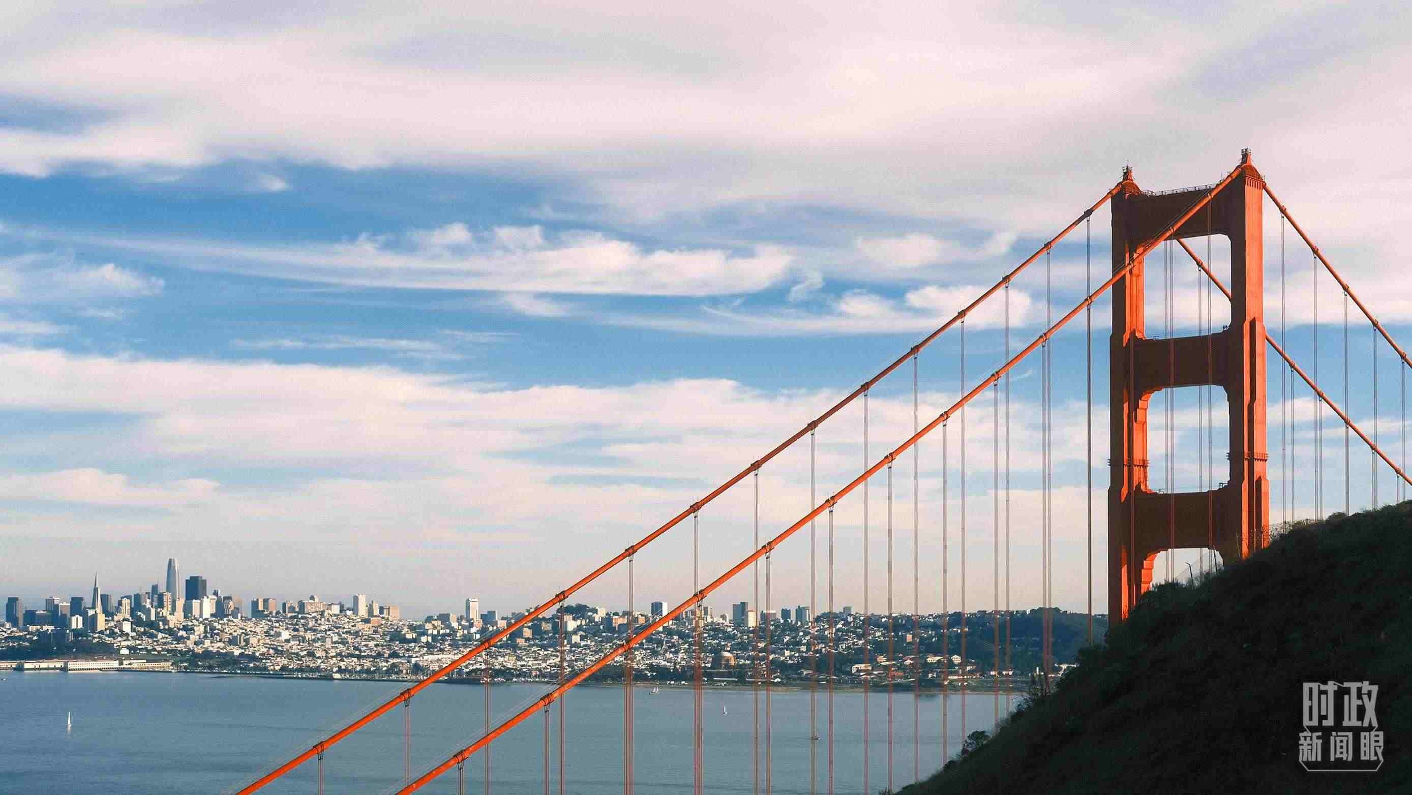 舊金山，金門大橋。（總臺央視記者盧心雨拍攝）