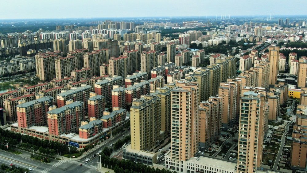 這是2021年6月23日拍攝的蘭考縣縣城（無人機(jī)照片）。新華社記者 李安 攝