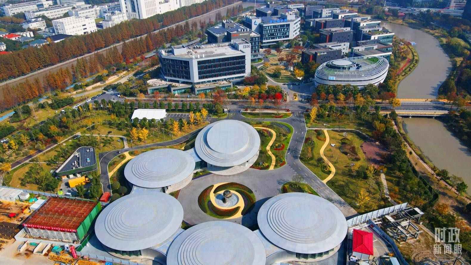 △張江科學(xué)城未來公園。（總臺央視記者范凱拍攝）