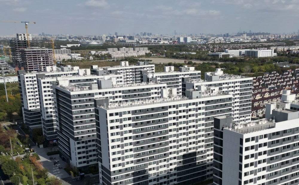 社區(qū)外景（無人機(jī)照片）。