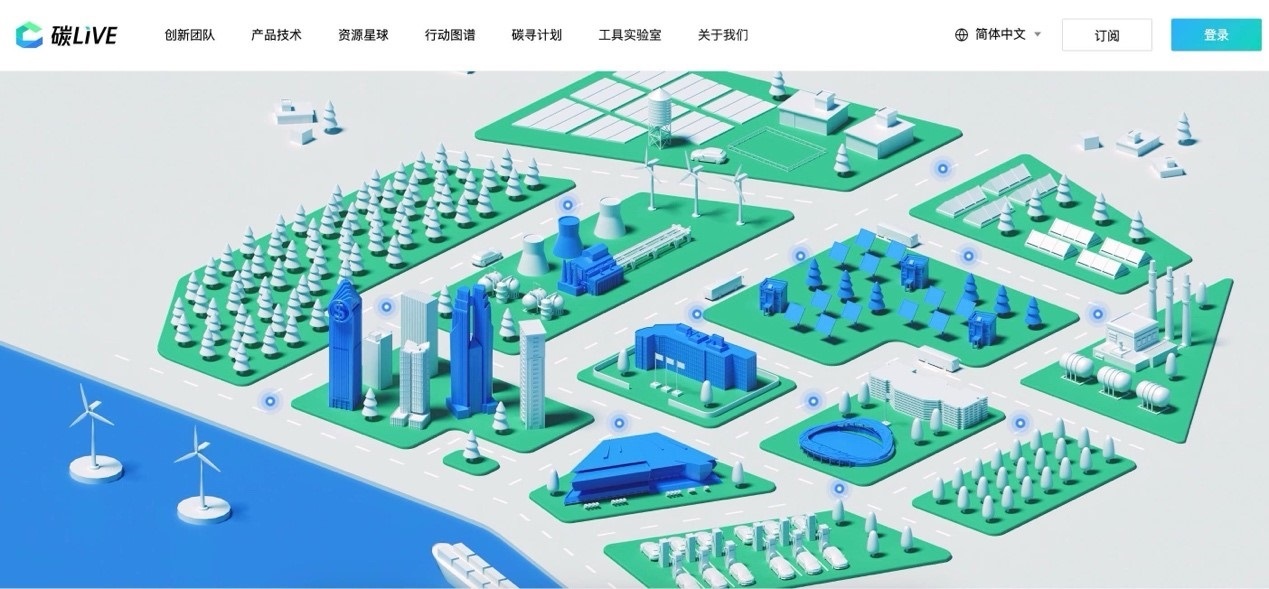 “碳LIVE”社區(qū)網(wǎng)頁截圖。圖片由騰訊公司提供