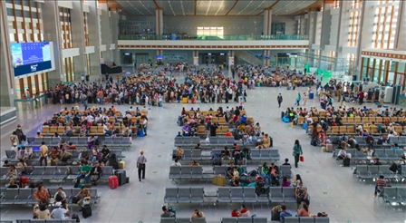 大量旅客乘坐中老鐵路出行。主辦方供圖