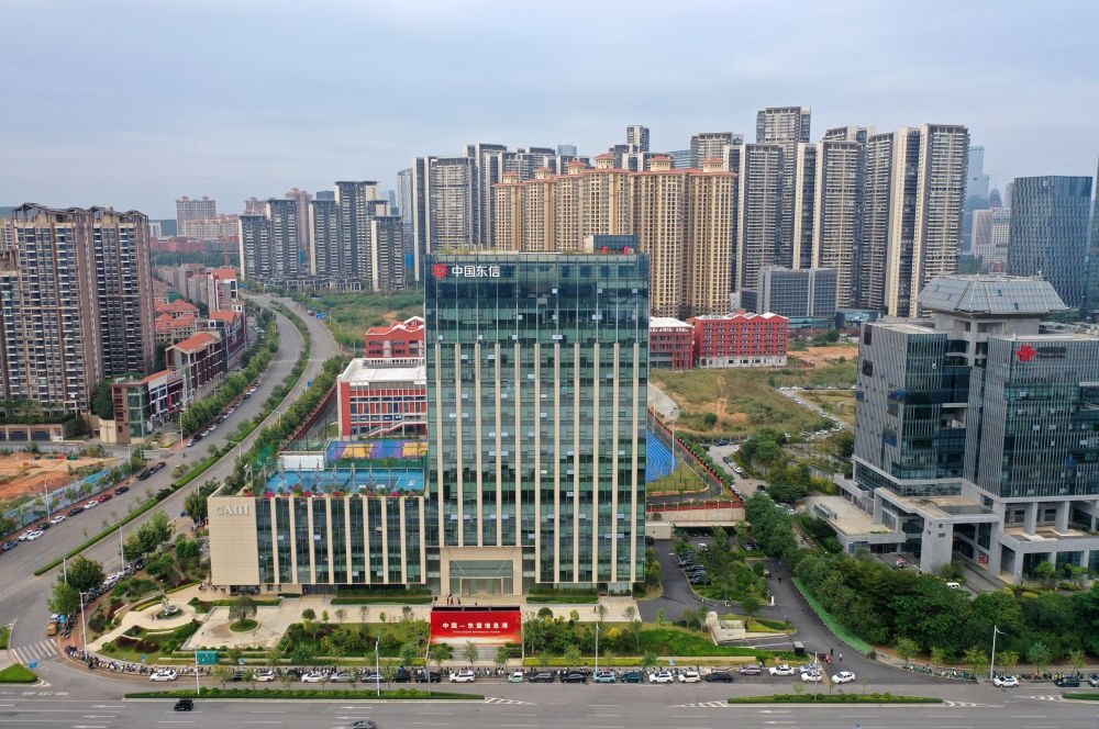 中國—東盟信息港（無人機(jī)照片）。