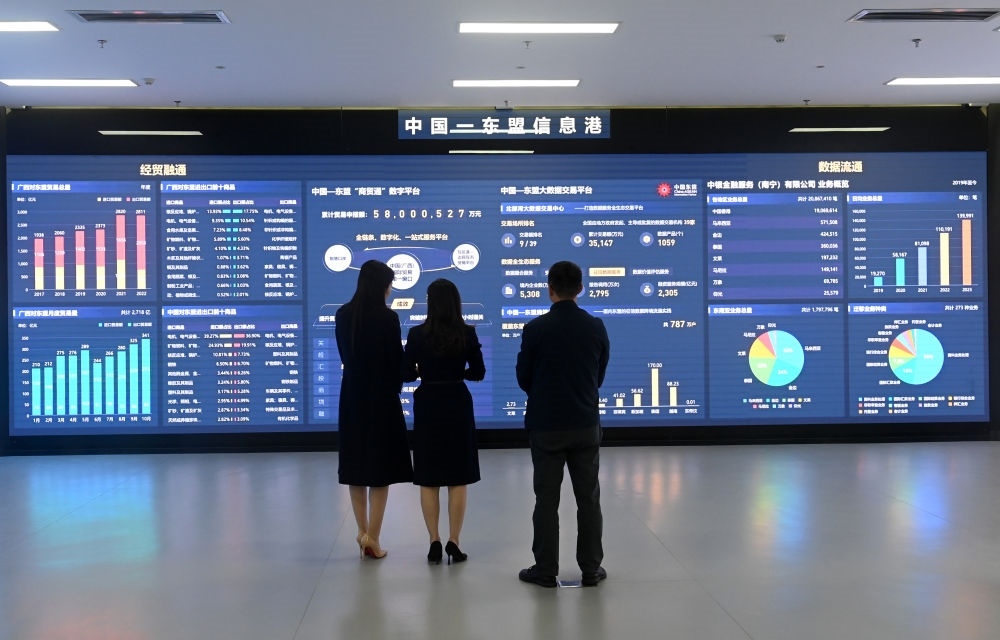 中國—東盟信息港股份有限公司展廳。