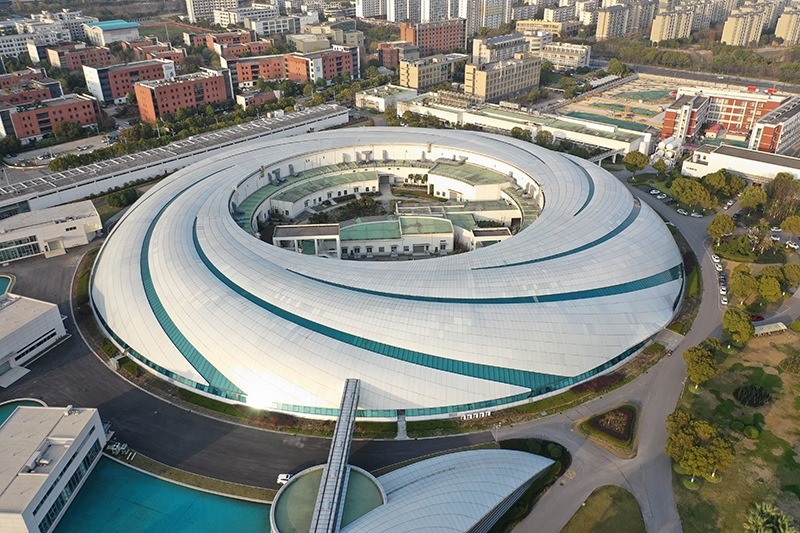 2019年3月12日，航拍上海光源項(xiàng)目。