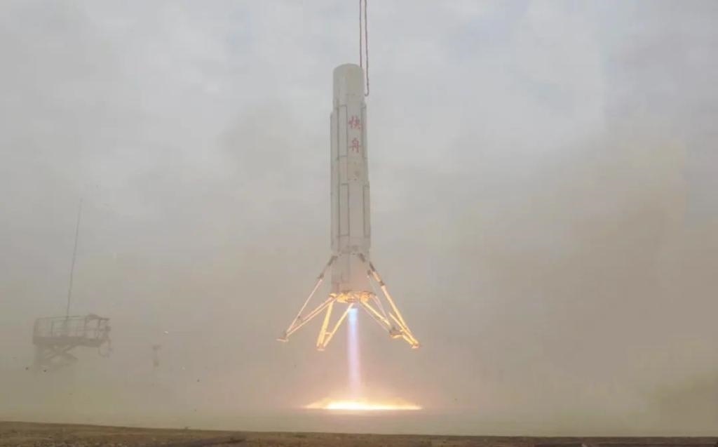 圖為垂直起降試驗。（中國航天科工集團供圖）