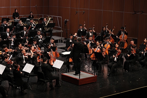 音樂(lè)會(huì)現(xiàn)場(chǎng)。學(xué)校供圖